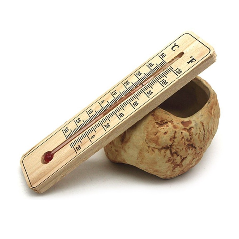 Analoges kleines Holz-Thermometer - Bild 1
