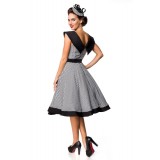 Premium Vintage Swing-Kleid schwarz/weiß - 50181 - Bild 3