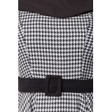 Premium Vintage Swing-Kleid schwarz/weiß - 50181 - Bild 4