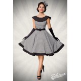 Premium Vintage Swing-Kleid schwarz/weiß - 50181 - Bild 5
