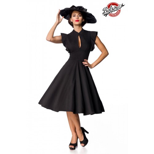 Belsira Premium Vintage-Kleid schwarz - 50152 - Bild 1