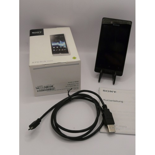 Sony Xperia miro ST23i - 4 GB schwarz, ohne Simlock, Smartphone - Bild 01