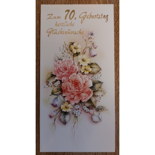Glückwunschkarte zum 70. Geburtstag - Geburtstagskarte - Bild 1