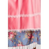 Premium Dirndl inklusive Bluse blau/rosa/weiß - AT70001 - Bild 6