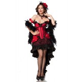 Saloon Girl Burlesque Kostüm schwarz/rot - AT80118 - Bild 2