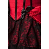 Saloon Girl Burlesque Kostüm schwarz/rot - AT80118 - Bild 4