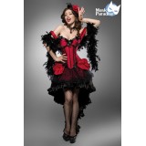 Saloon Girl Burlesque Kostüm schwarz/rot - AT80118 - Bild 5